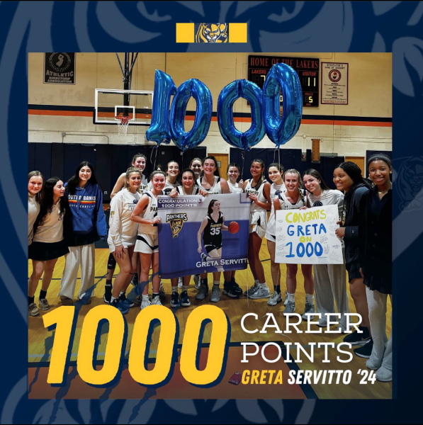 Greta Servitto Scores 1000th Point